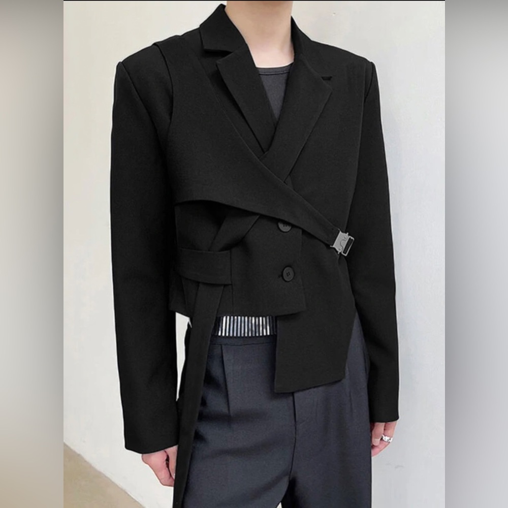 Formal Black mens top from Incerunmen